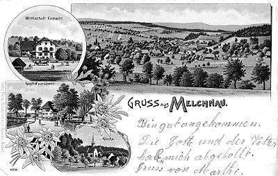 Postkarte Gruss aus Melchnau