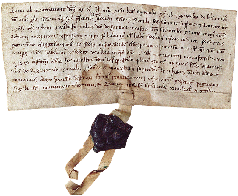 Urkunde vom 19. August 1248